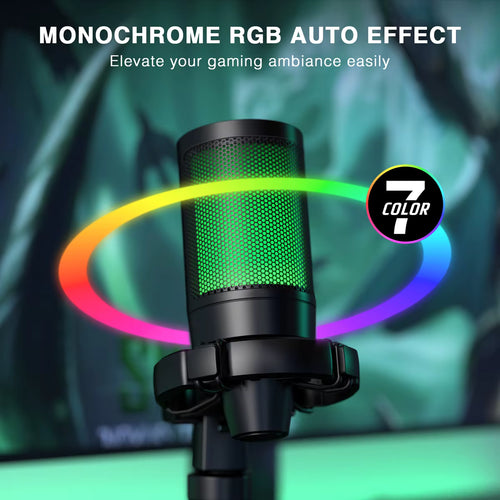 LED Gaming Microphone with Stand